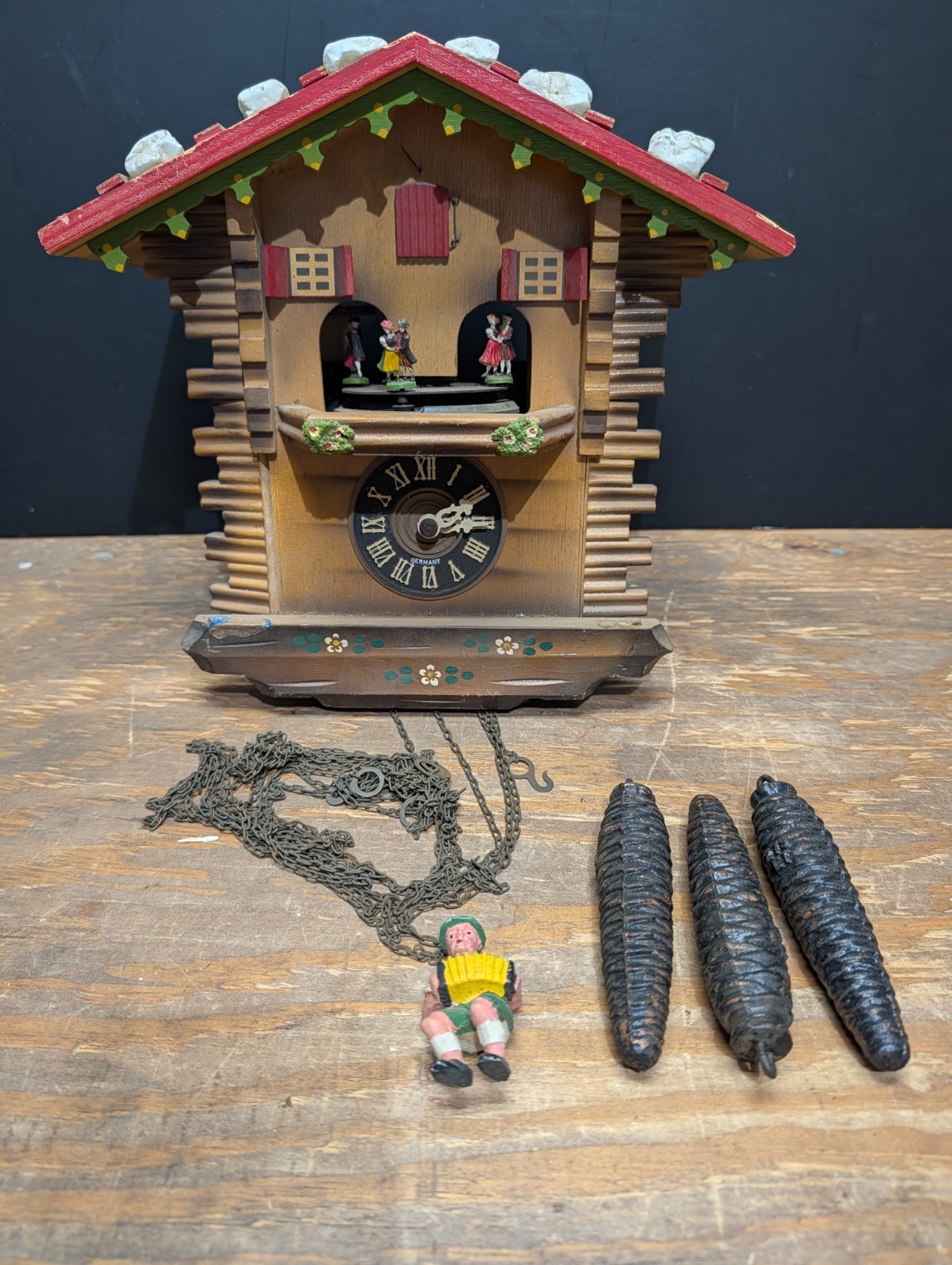Vintage West Germany Cuckoo's Clock Schmeckenbecher Parts Only Vintage West Germany Cuckoo's Clock Schmeckenbecher Parts Only
