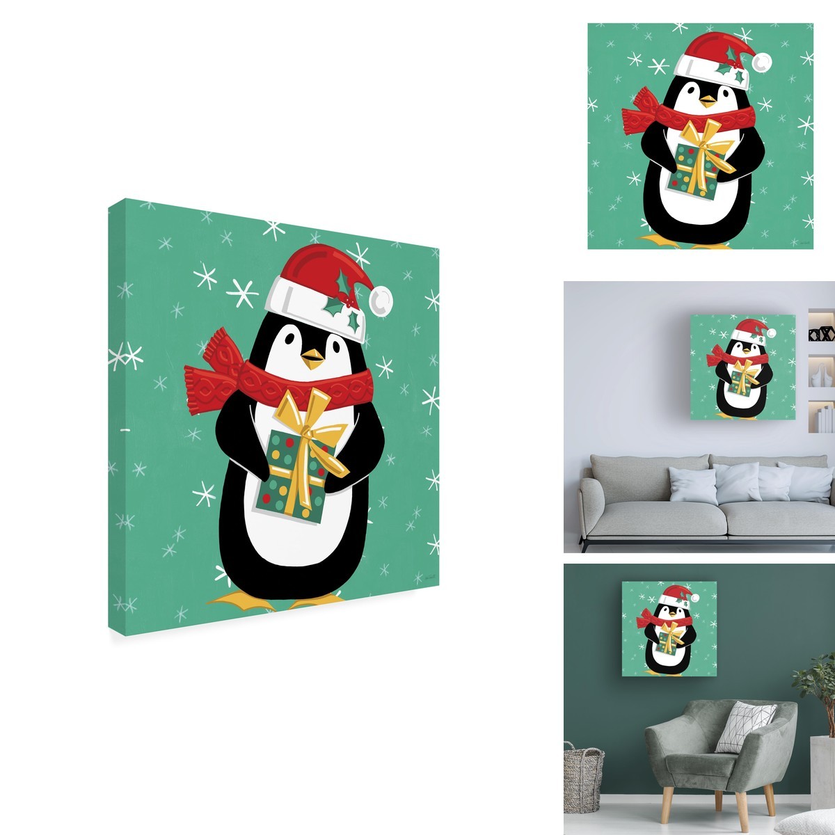 Trademark Fine Art Festive Christmas IV Canvas Art 24x24 Trademark Fine Art Festive Christmas IV Canvas Art 24x24