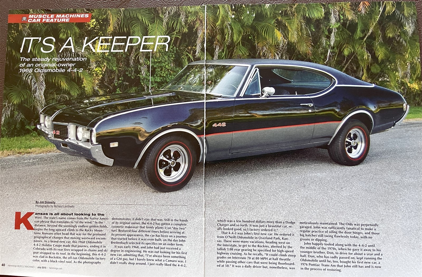 1968 OLDSMOBILE CUTLASS 442 6 page COLOR Article 1968 OLDSMOBILE CUTLASS 442 6 page COLOR Article