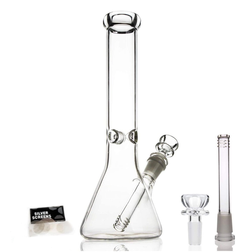 10 inch Heavy Glass Bong Water Pipe Smoking Bong Beaker + 14mm Bowl hookah USA 10 inch Heavy Glass Bong Water Pipe Smoking Bong Beaker + 14mm Bowl hookah USA