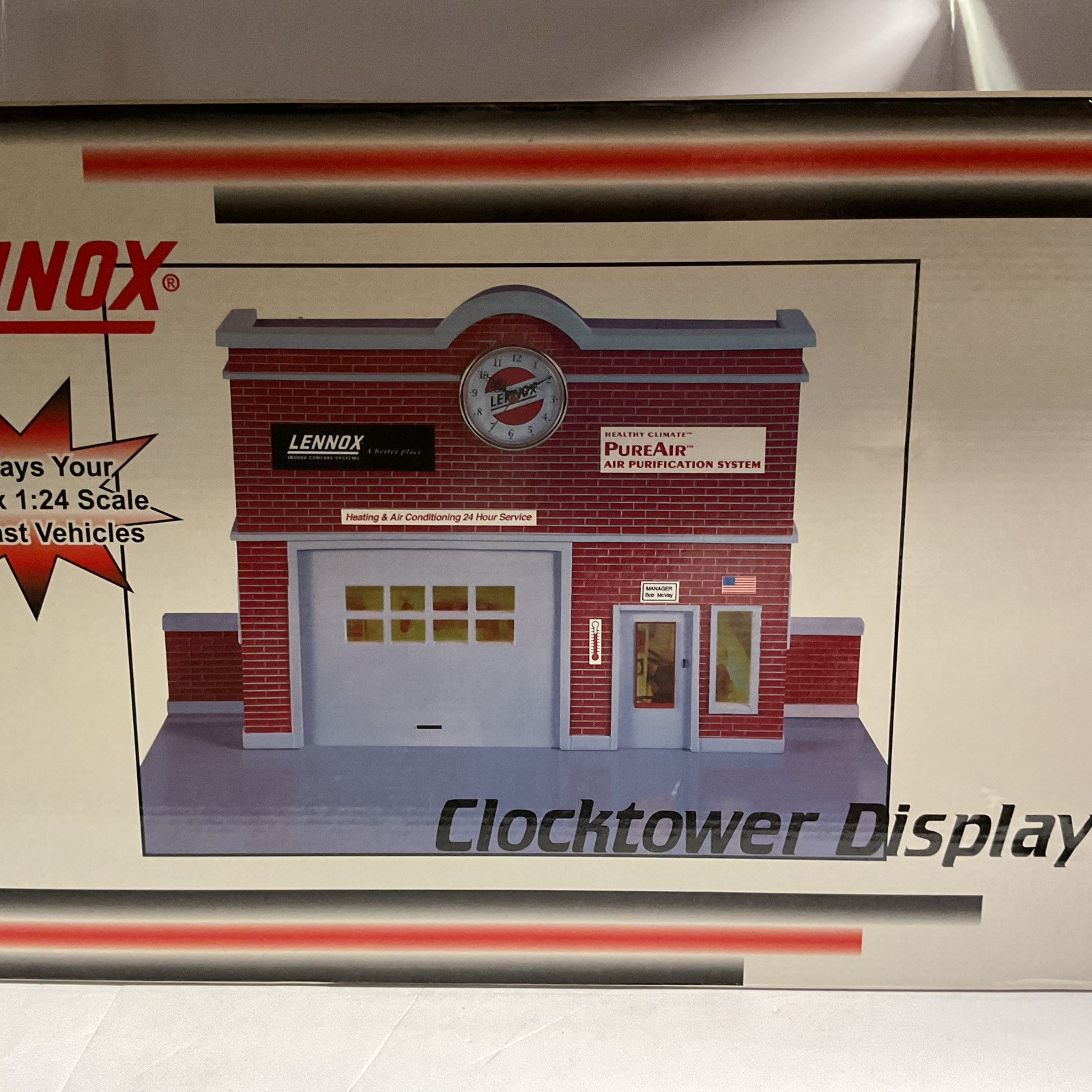 2002 Crown Premiums Lennox Clocktower Display Model 37M12 New Vintage Play Set