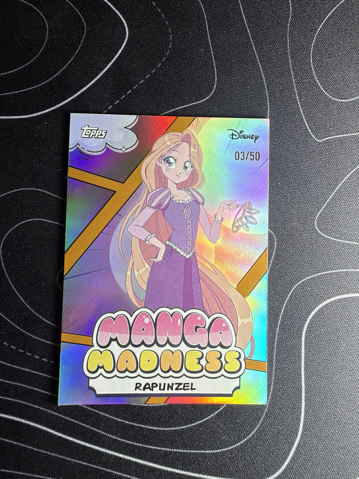 2026 Topps Disney Neon Rapunzel Manga Madness Gold/50 MM-13 03/50 Tangled 2026 Topps Disney Neon Rapunzel Manga Madness Gold/50 MM-13 03/50 Tangled