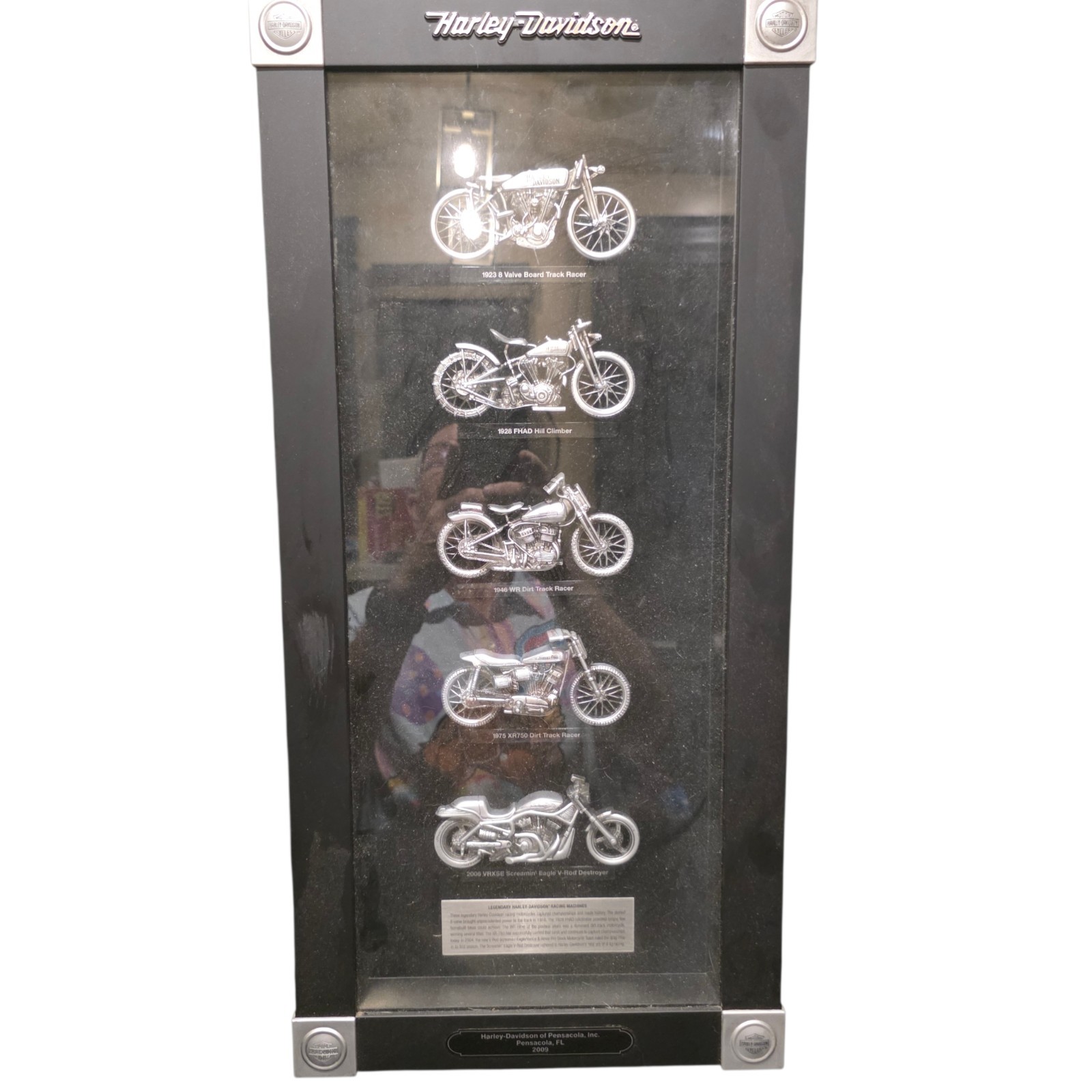Harley Davidson Framed Motorcycle Display Pewter Plaques Racing Bikes 2009 25\ Harley Davidson Framed Motorcycle Display Pewter Plaques Racing Bikes 2009 25\