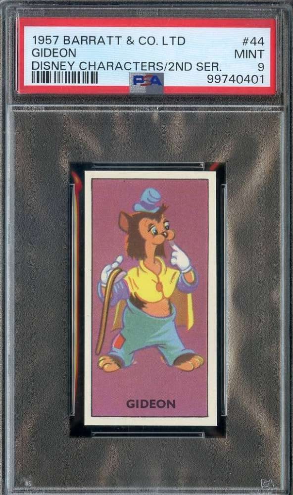 1957 Barratt Disney Characters #44 Gideon PSA 9 *DS15844 1957 Barratt Disney Characters #44 Gideon PSA 9 *DS15844
