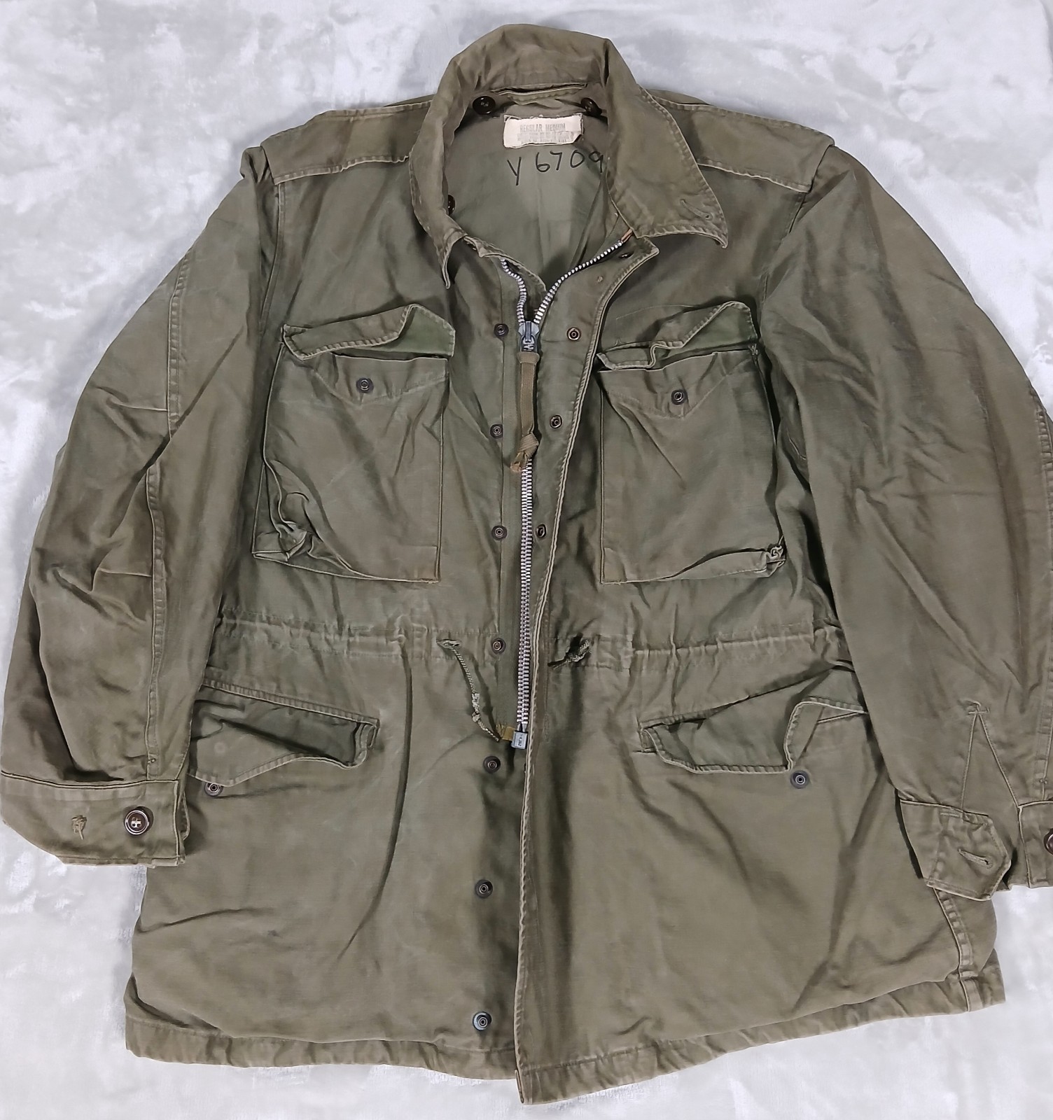 Vintage US Army M51 Field Jacket Medium Regular M-1951 OG107 Korea Vietnam Coat Vintage US Army M51 Field Jacket Medium Regular M-1951 OG107 Korea Vietnam Coat