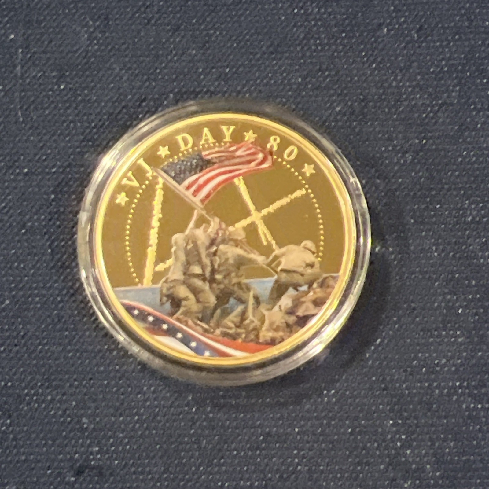 VJ Day 80 year Anniversary Coin Gold Plated VJ Day 80 year Anniversary Coin Gold Plated