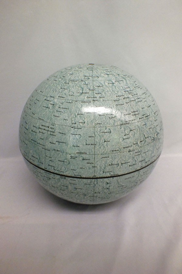Vintage 1970s Replogle Lunar Moon Globe 12 Inch Clean Cardboard No Peeling