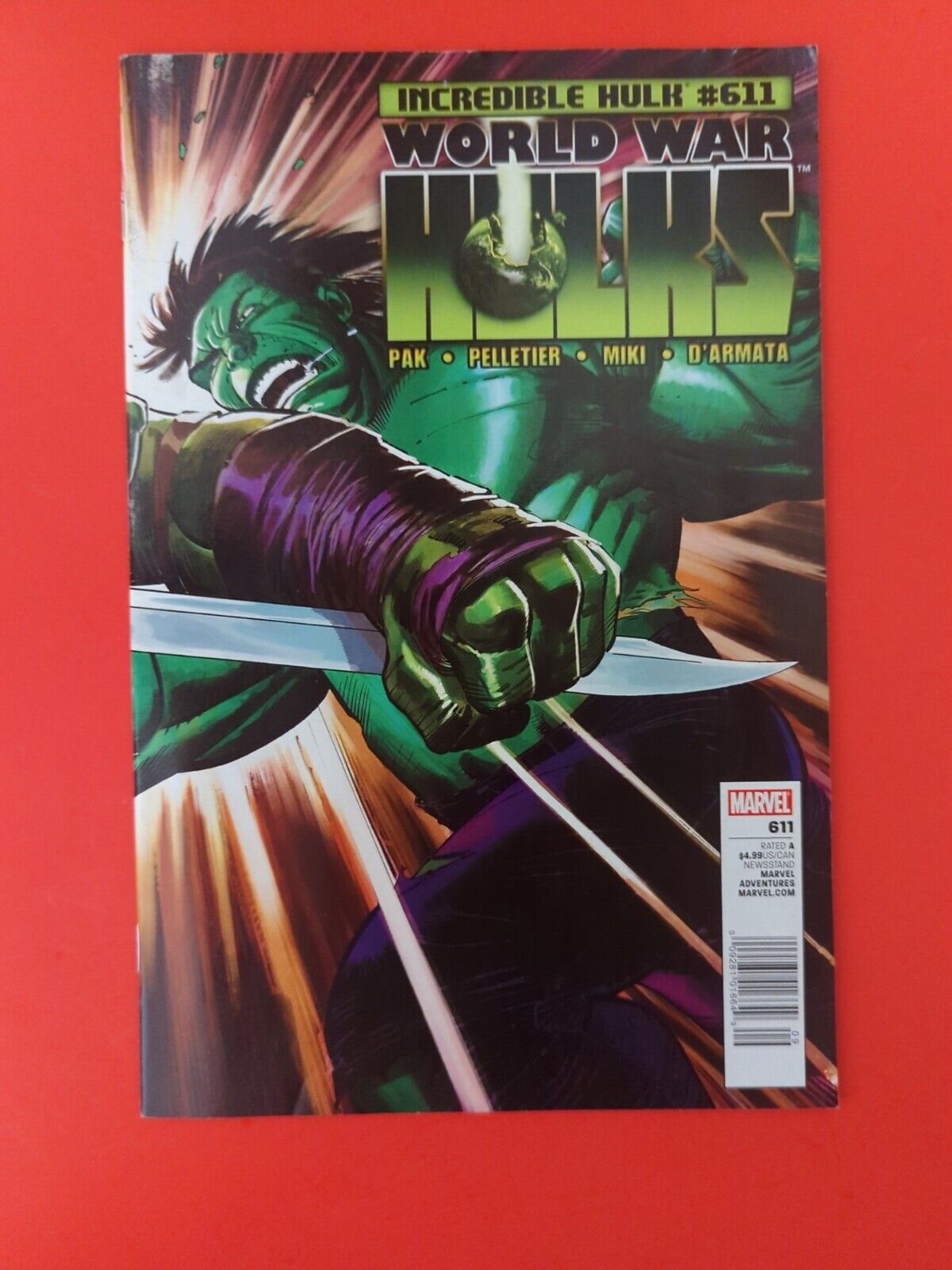 Incredible Hulk #611 NEWSSTAND RARE HTF (Marvel, 2010) (B3)