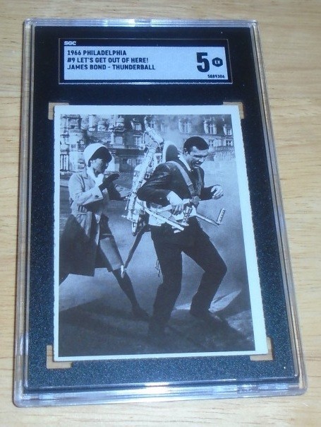 1966 Philadelphia #9 Let's Get Out Of Here- James Bond- Rocket Belt- SGC 5 EX 1966 Philadelphia #9 Let's Get Out Of Here- James Bond- Rocket Belt- SGC 5 EX