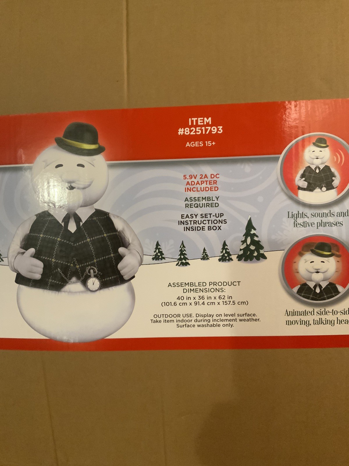 Animated Sam The Snowman Life size From Rudolph Collection. Animated Sam The Snowman Life size From Rudolph Collection.