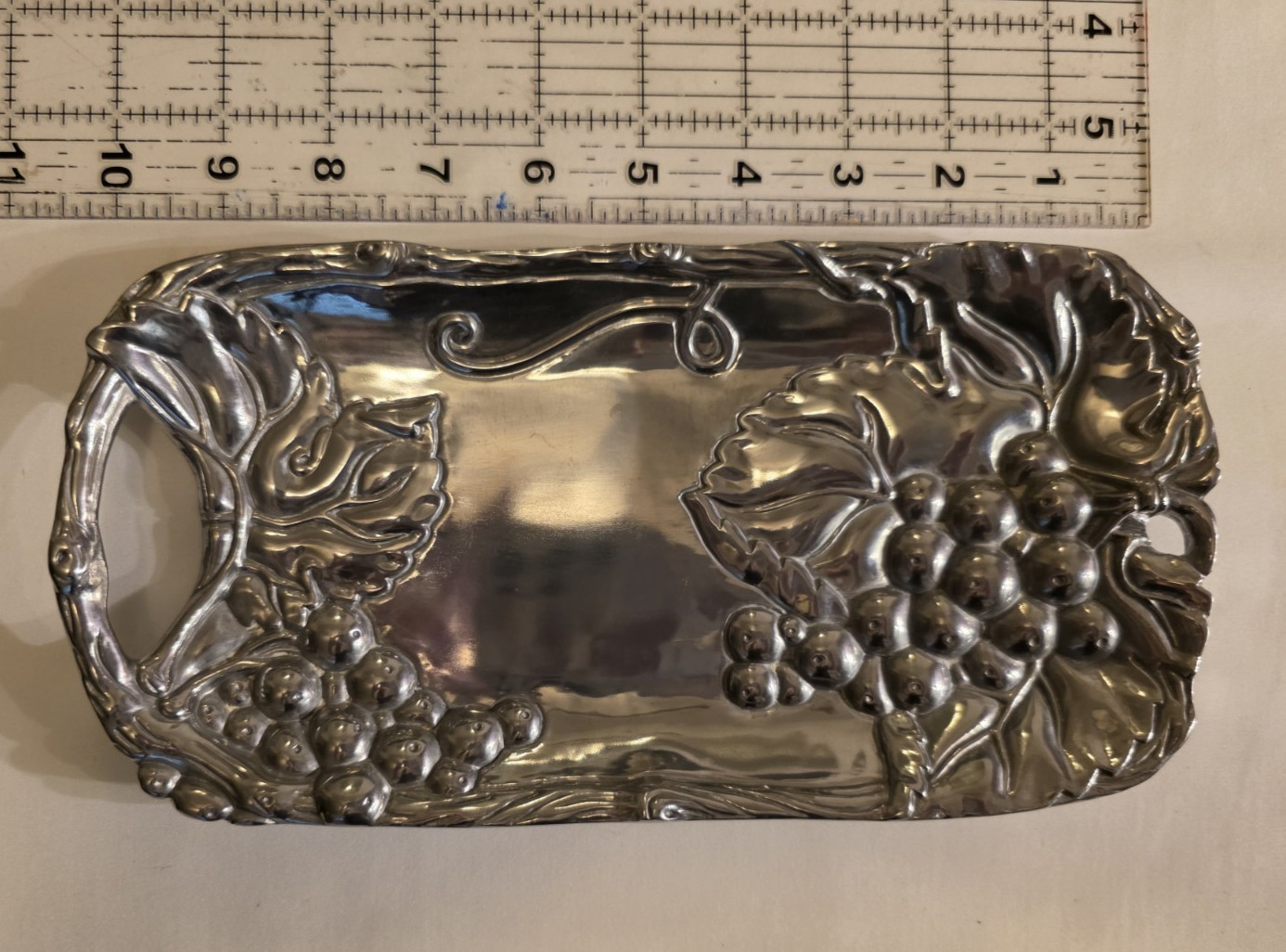 ARTHUR COURT Bread Tray Grape Leaf 2005 10\ ARTHUR COURT Bread Tray Grape Leaf 2005 10\