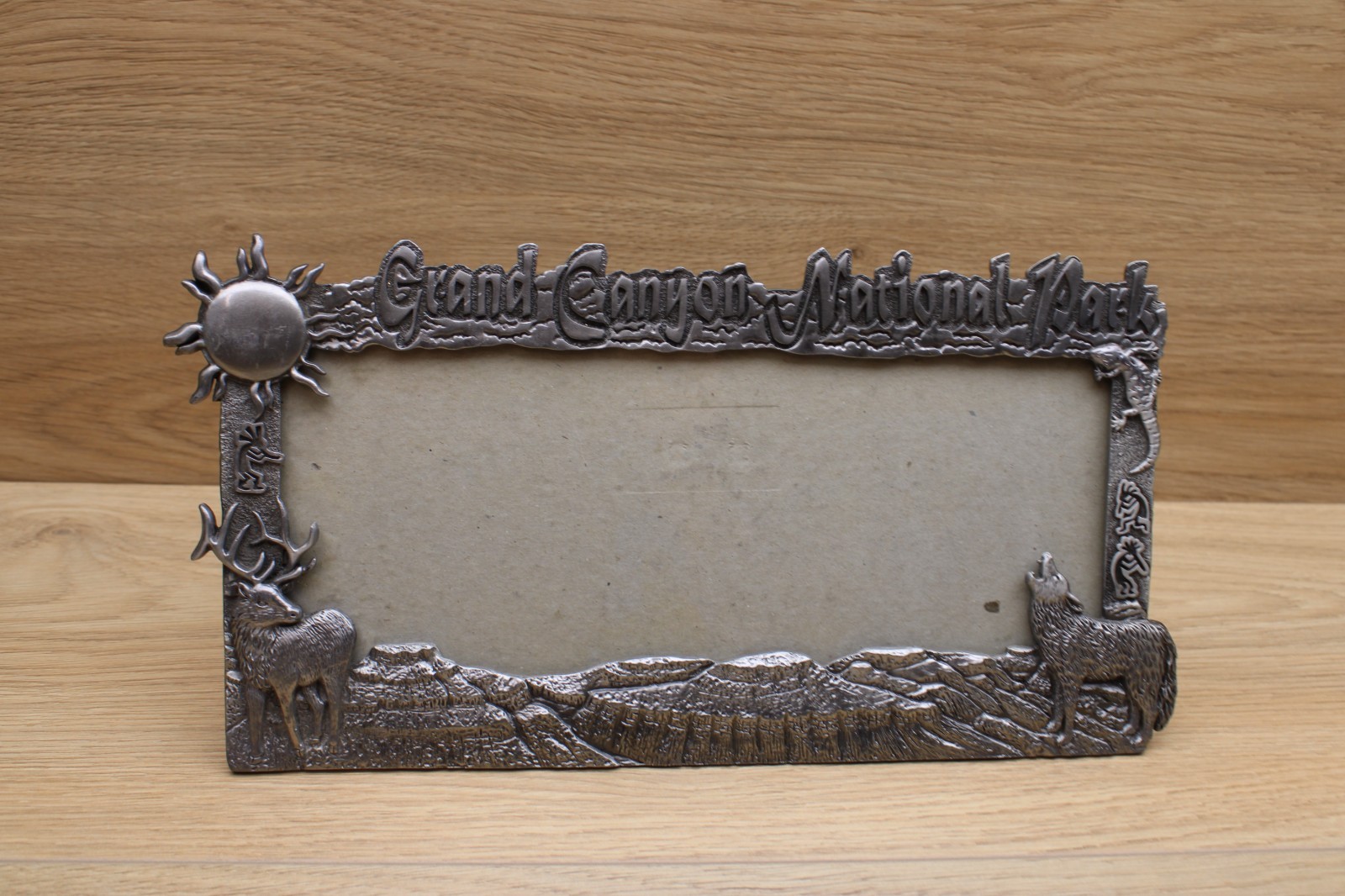 Vintage Smith Western Grand Canyon National Park Pewter Panoramic Photo Frame Vintage Smith Western Grand Canyon National Park Pewter Panoramic Photo Frame