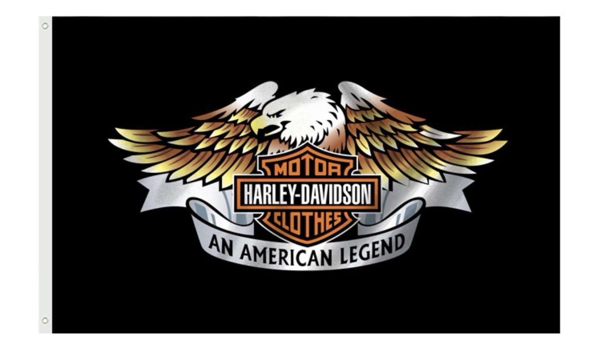 Harley Davidson Motorcycle Enthusiast 3x5 ft Flag/Banner Garage Wall Banner Harley Davidson Motorcycle Enthusiast 3x5 ft Flag/Banner Garage Wall Banner