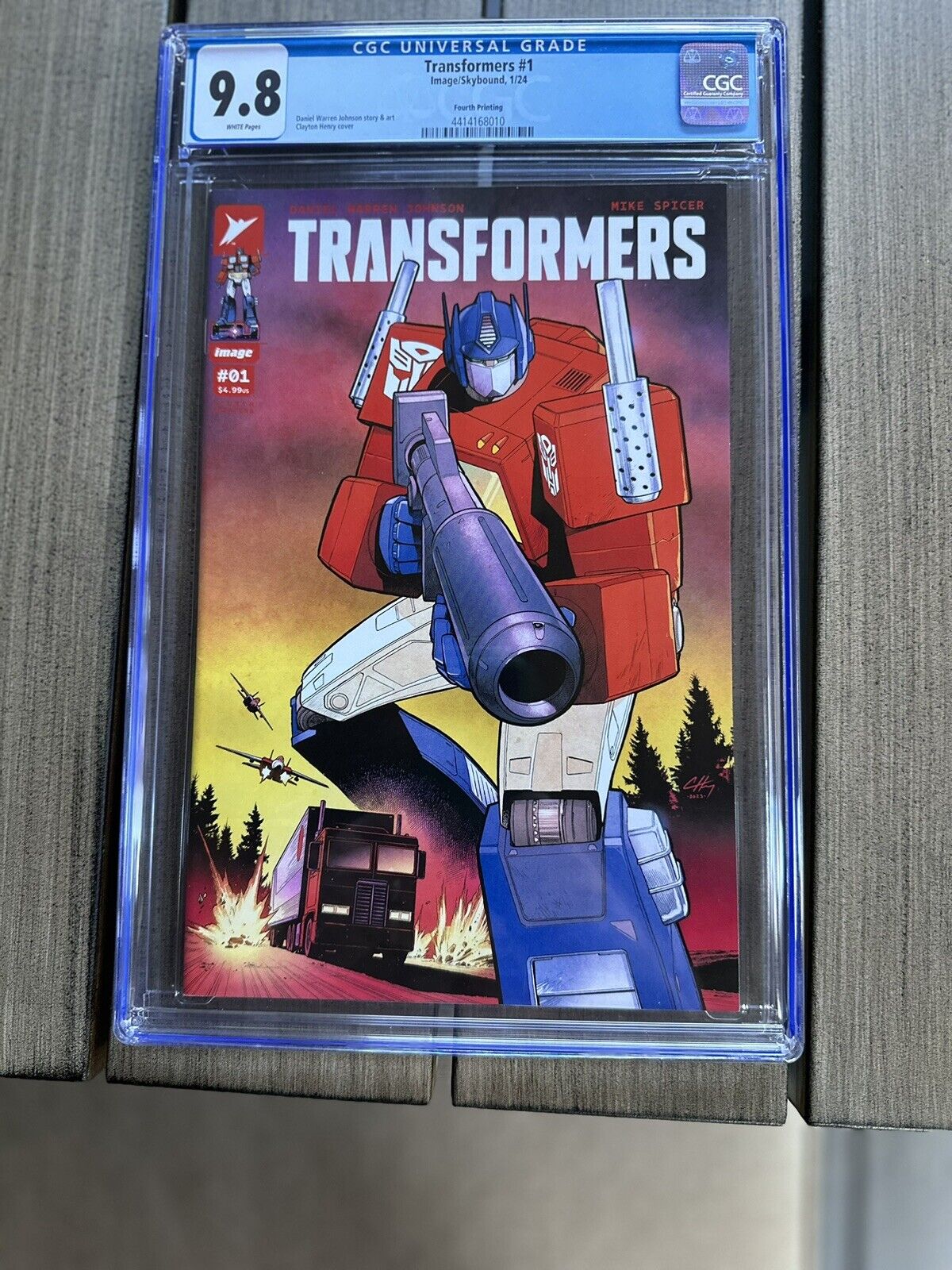 Transformers #1 CGC 9.8🔑 White Pages 🔥 Image Comics 10/2023 🔥 4th Printing