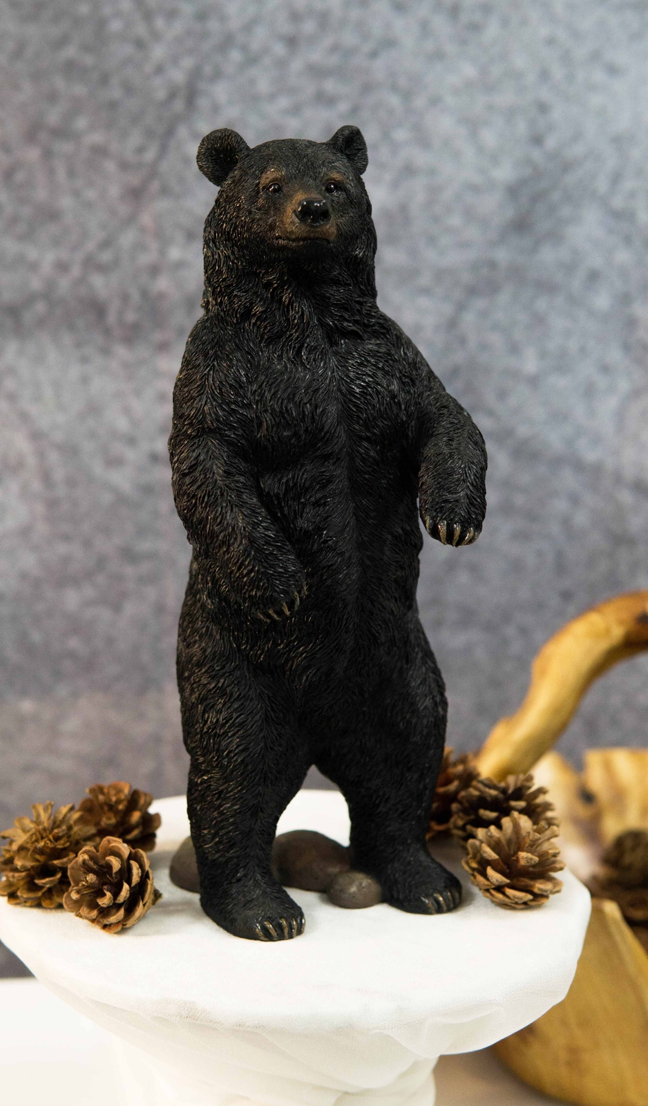 Western Rustic Forest Standing Black Bear Statue 12 Western Rustic Forest Standing Black Bear Statue 12