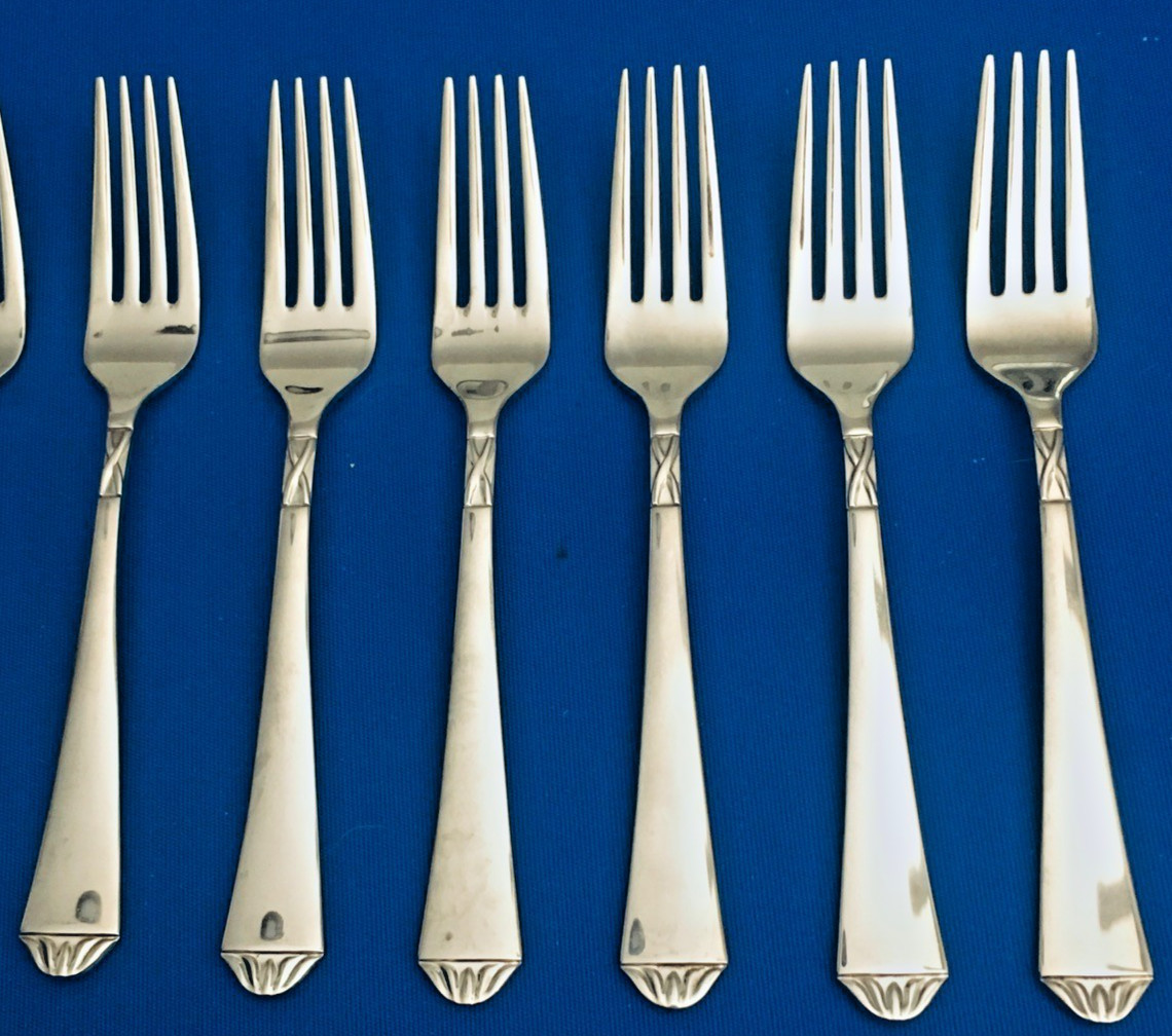 6 Lenox 18/10 British Colonial Glossy Stainless 7 1/4 