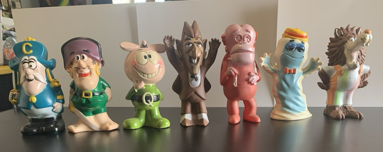 Vintage 1970s Monster Cereal & Cap\'n Crunch & Quisp Figures, Instant Collection Vintage 1970s Monster Cereal & Cap\'n Crunch & Quisp Figures, Instant Collection
