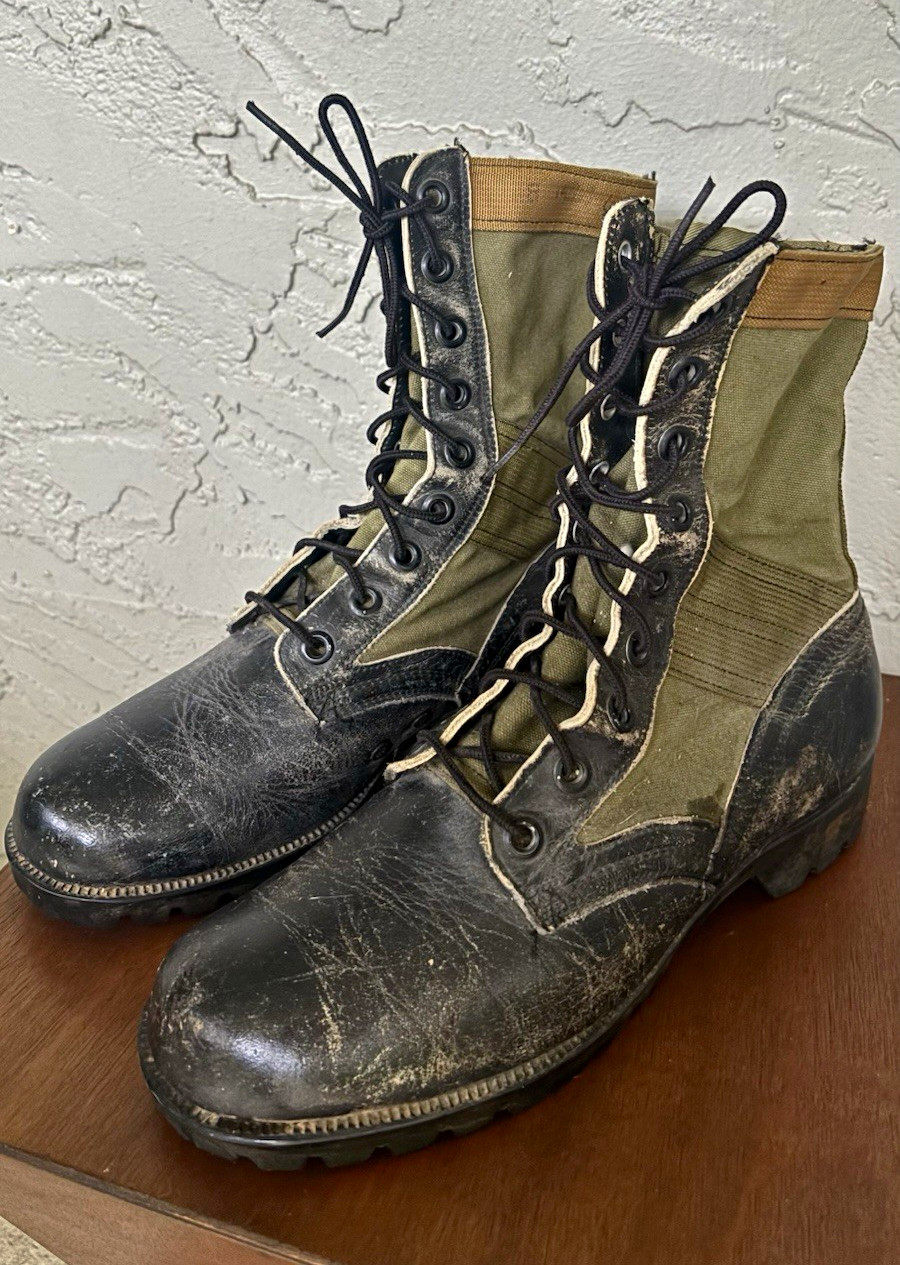 Vintage 1966 Vietnam War USGI Tropical Jungle Combat Boots Genesco CIC Black 8W Vintage 1966 Vietnam War USGI Tropical Jungle Combat Boots Genesco CIC Black 8W