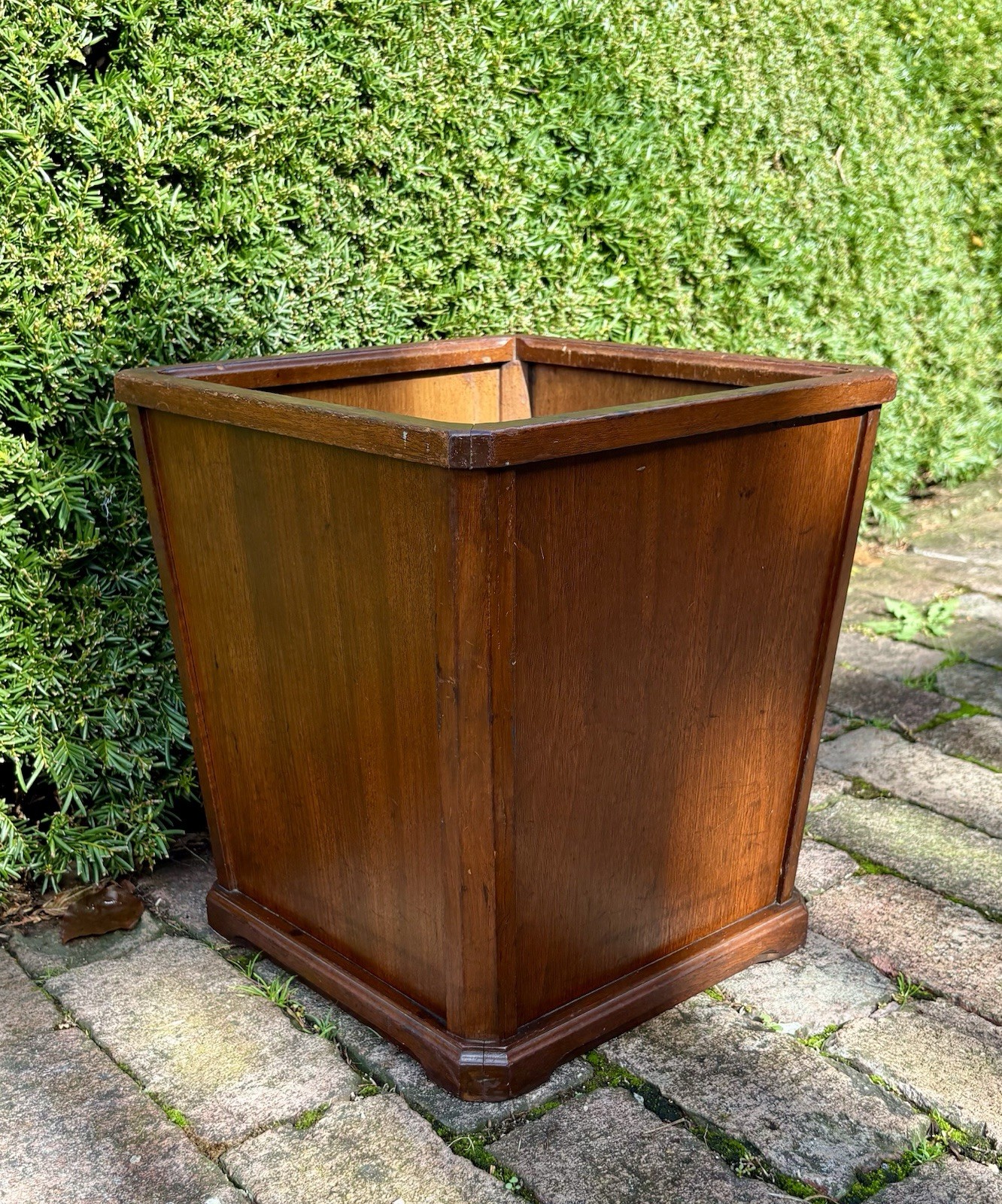 Vintage NUCRAFT MCM Walnut Mid Century Modern Madmen Office Waste Basket Bin Vintage NUCRAFT MCM Walnut Mid Century Modern Madmen Office Waste Basket Bin