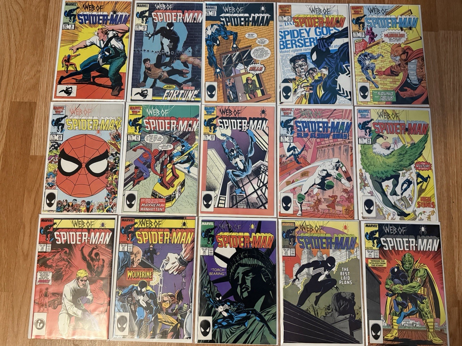 HUGE BLACK SUIT Web of Spider-Man LOT #9-#25 NM+ Or Better Amazing Shape HUGE BLACK SUIT Web of Spider-Man LOT #9-#25 NM+ Or Better Amazing Shape