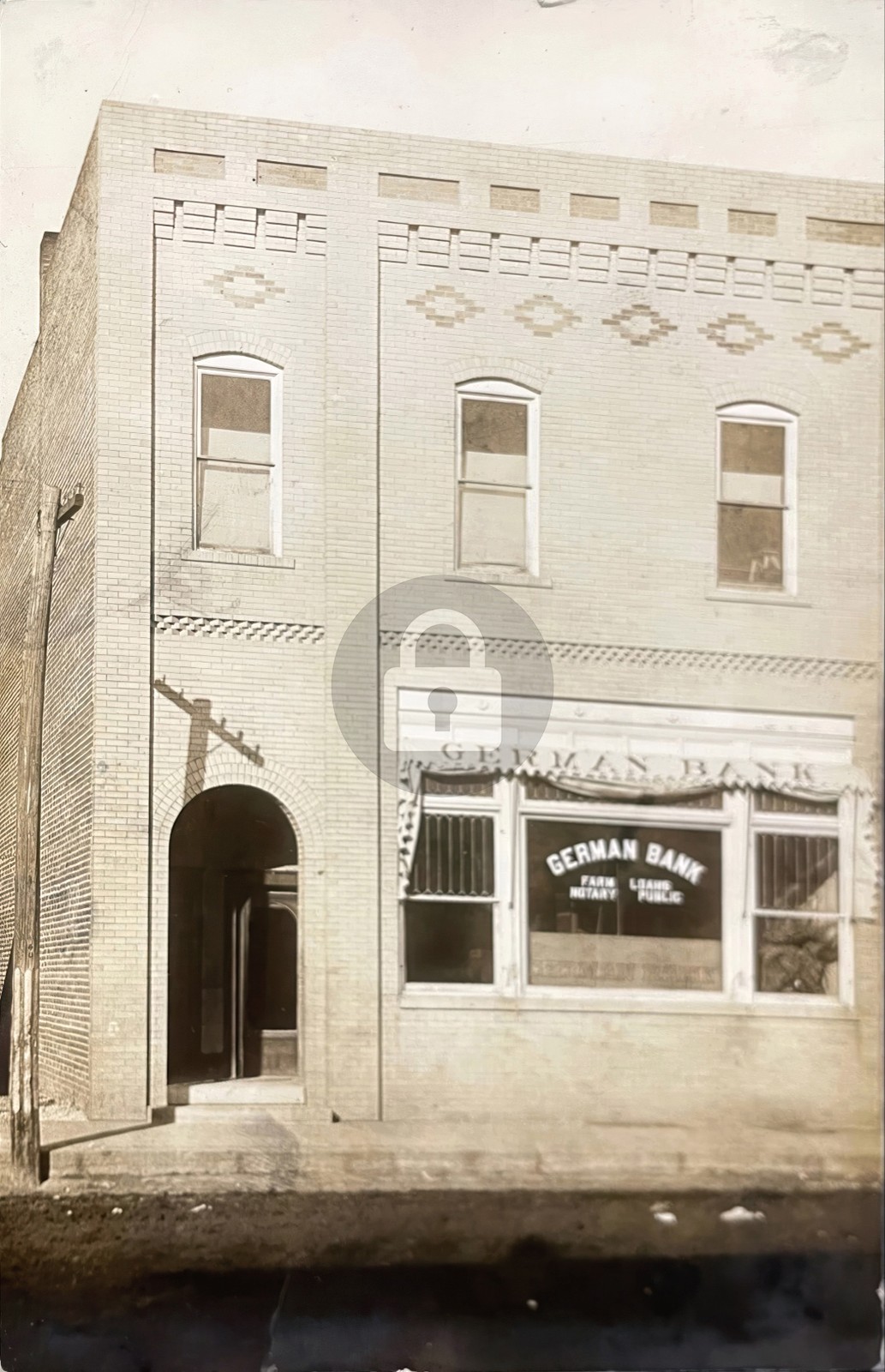 Tilden NE Nebraska German Bank Bldg c1914 RPPC Photo Postcard COPY Tilden NE Nebraska German Bank Bldg c1914 RPPC Photo Postcard COPY