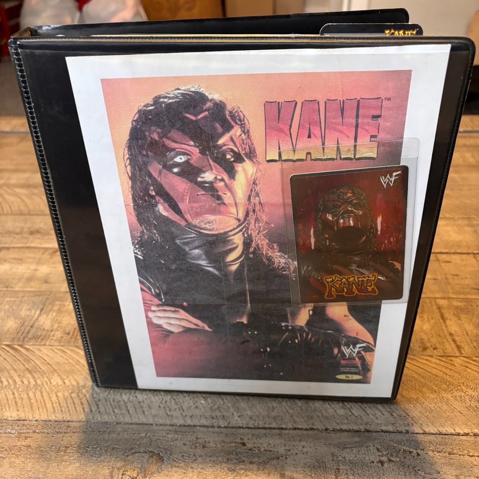 WWE Kane Trading Card Collection Binder Full of Topps & Other Memorabilia WWE Kane Trading Card Collection Binder Full of Topps & Other Memorabilia