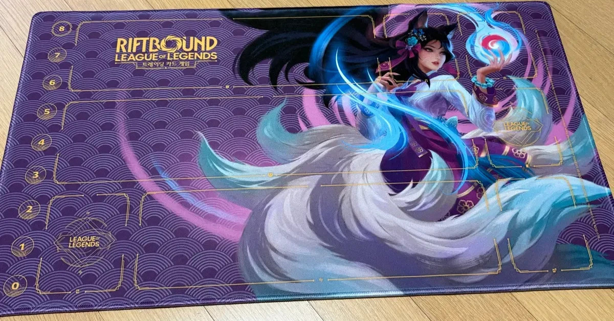 League of Legends Riftbound Ahri Playmat TCG Card Game Mat New