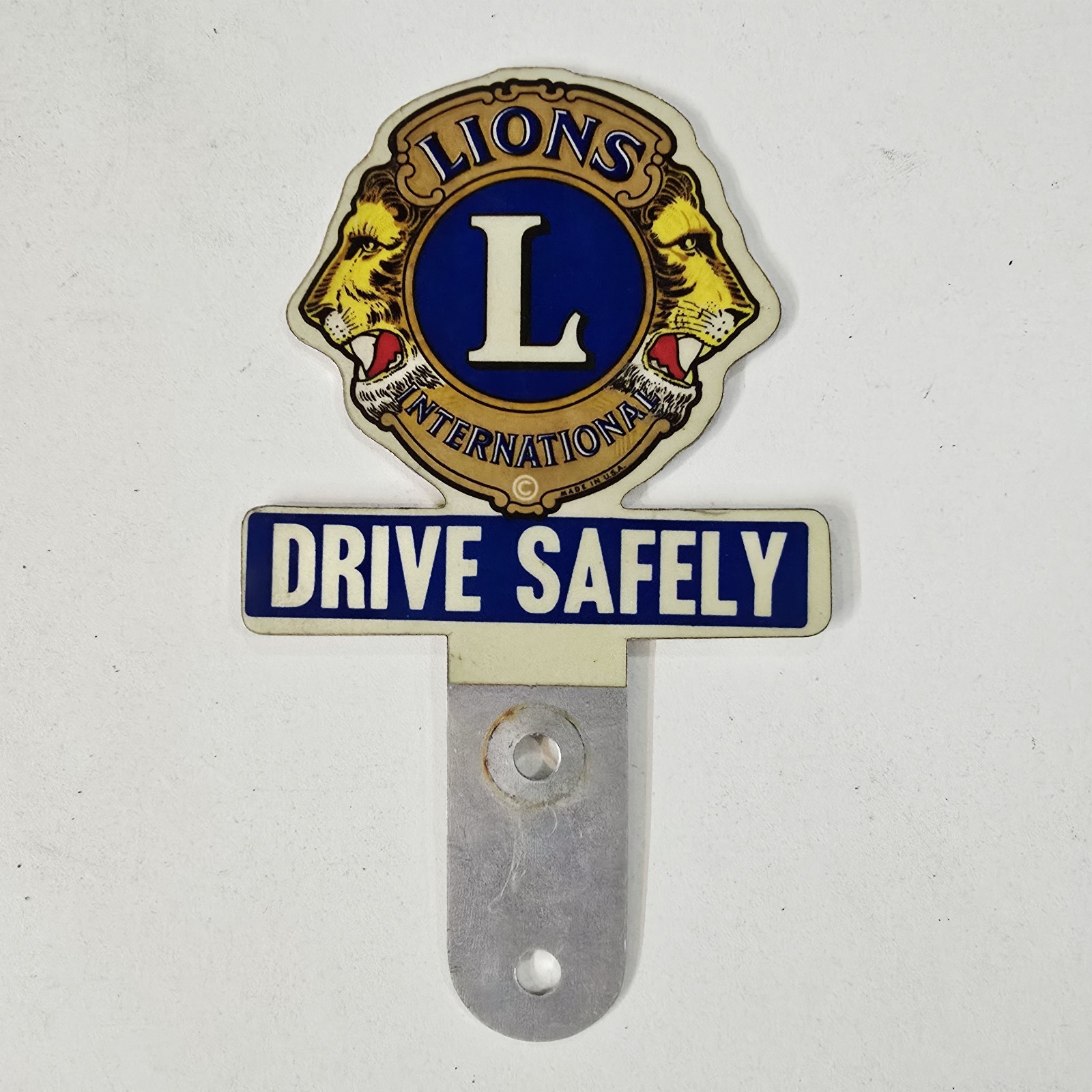 Lions Club International License Plate Topper 🔥 Drive Safely