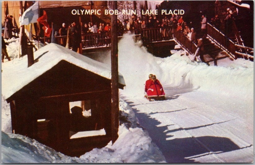 Vintage 1950s LAKE PLACID, New York Postcard \