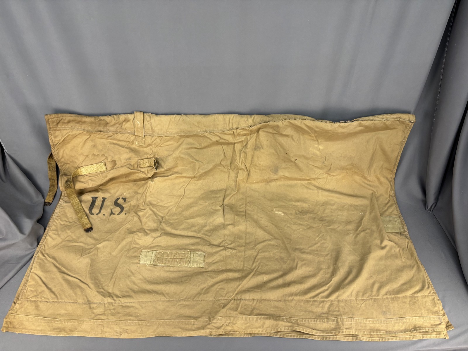 WW1 US Cavalry Horse Blanket, Canvas and Wool, Dated 1918, 65 WW1 US Cavalry Horse Blanket, Canvas and Wool, Dated 1918, 65