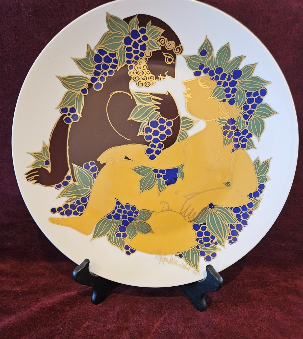 1973 Bjorn Wiinblad Rosenthal Studio Linie Germany Plate 13