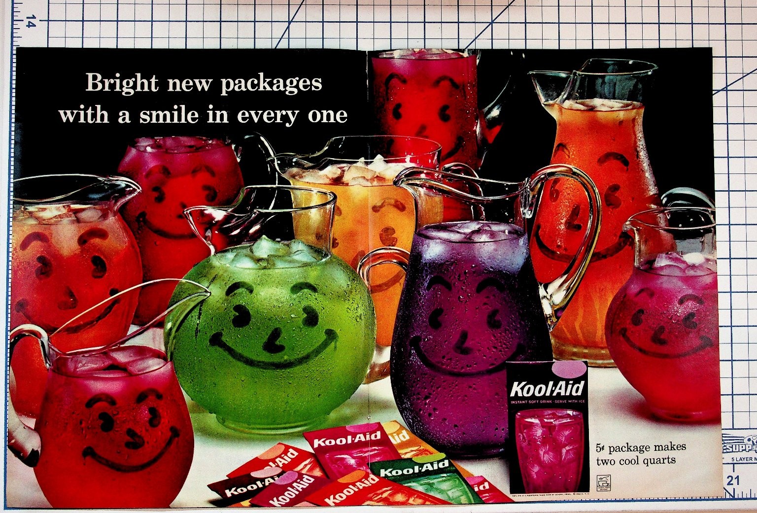 Vintage 1960s Kool-Aid Print Ad Vintage 1960s Kool-Aid Print Ad