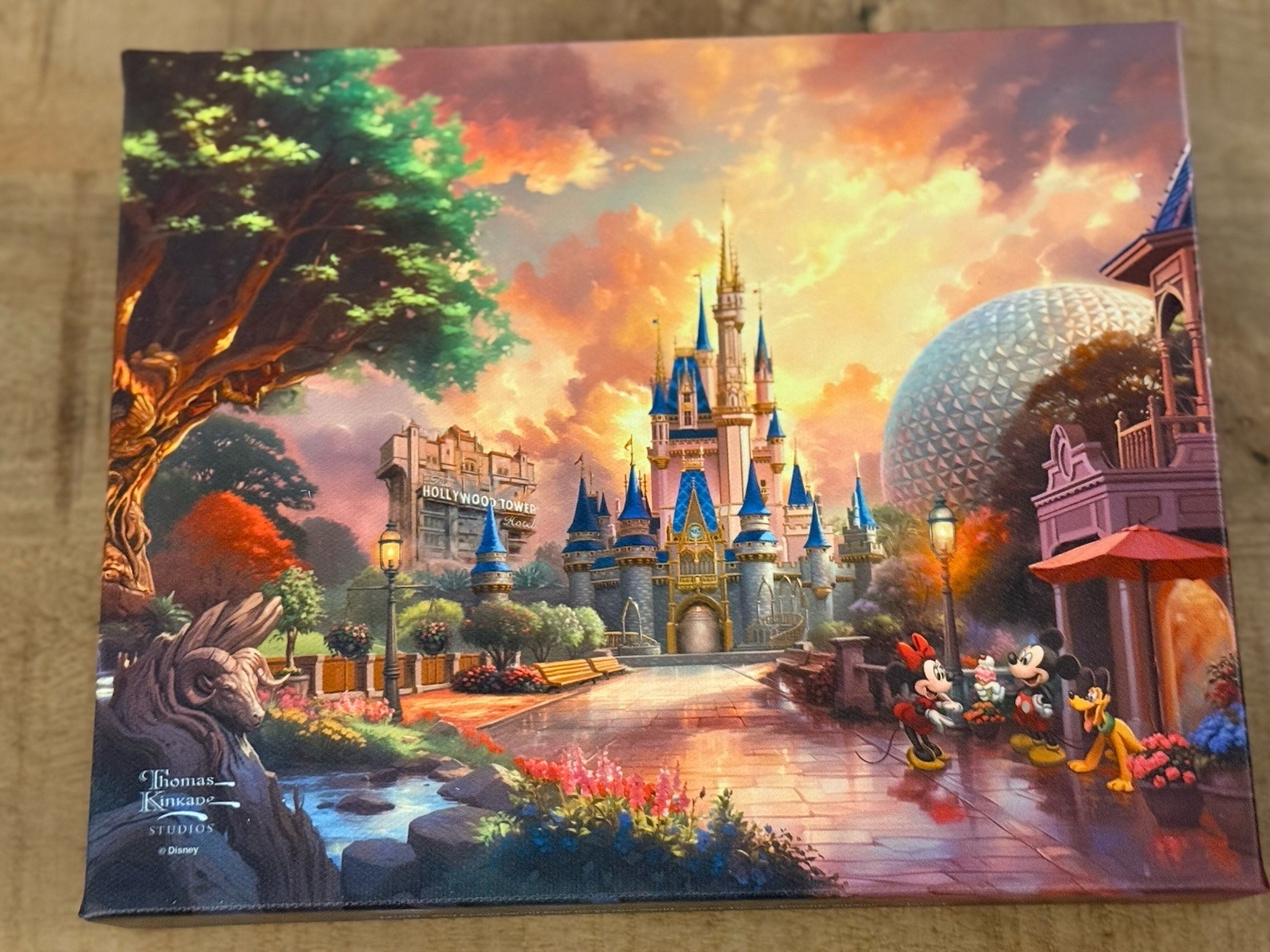 Disney Parks All 4 Parks Canvas Wrap Walt Disney World Thomas Kinkade 6x8” NEW Disney Parks All 4 Parks Canvas Wrap Walt Disney World Thomas Kinkade 6x8” NEW