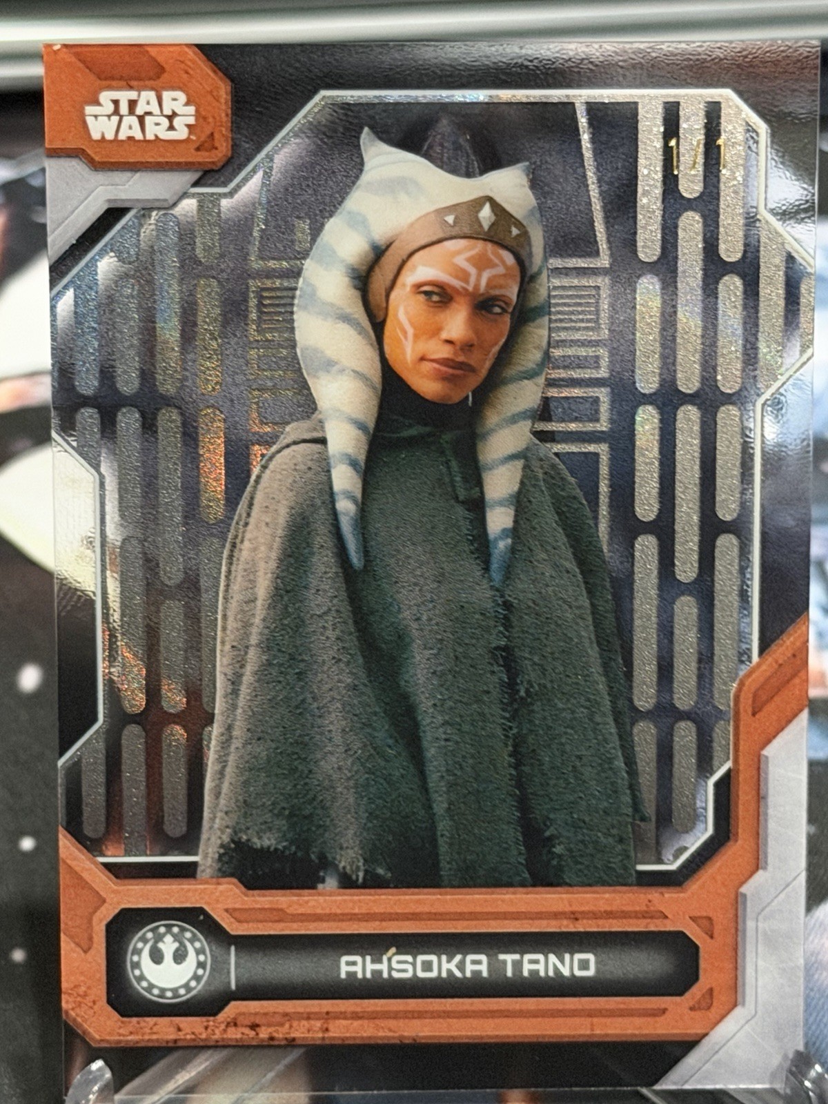Topps 2024 Star Wars High Tek Ahsoka Tano 1/1 #5 Death Star Interior Background Topps 2024 Star Wars High Tek Ahsoka Tano 1/1 #5 Death Star Interior Background