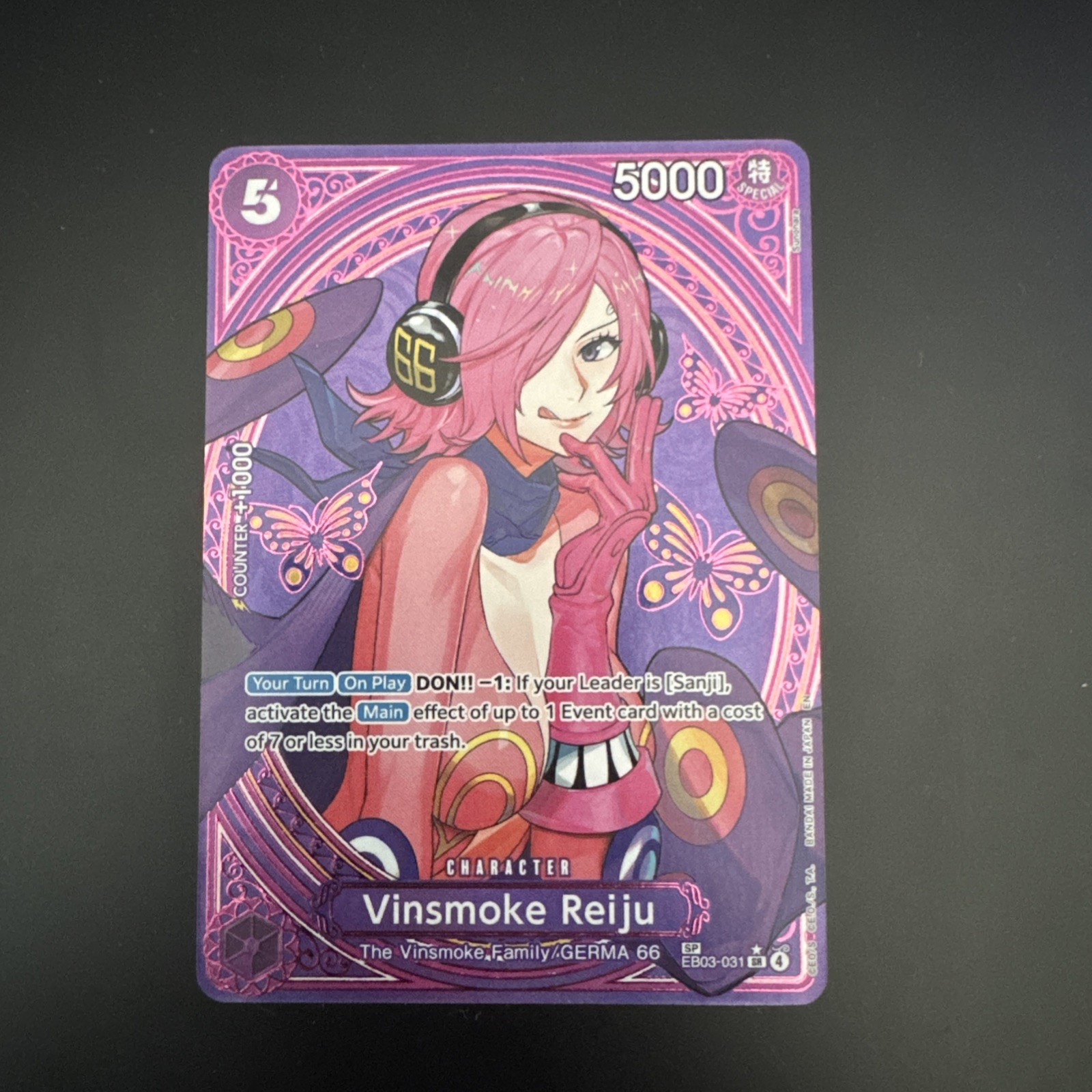 Bandai Vinsmoke Reiju EB03-031 SP Special EN One Piece Heroines 5000 Cost 5