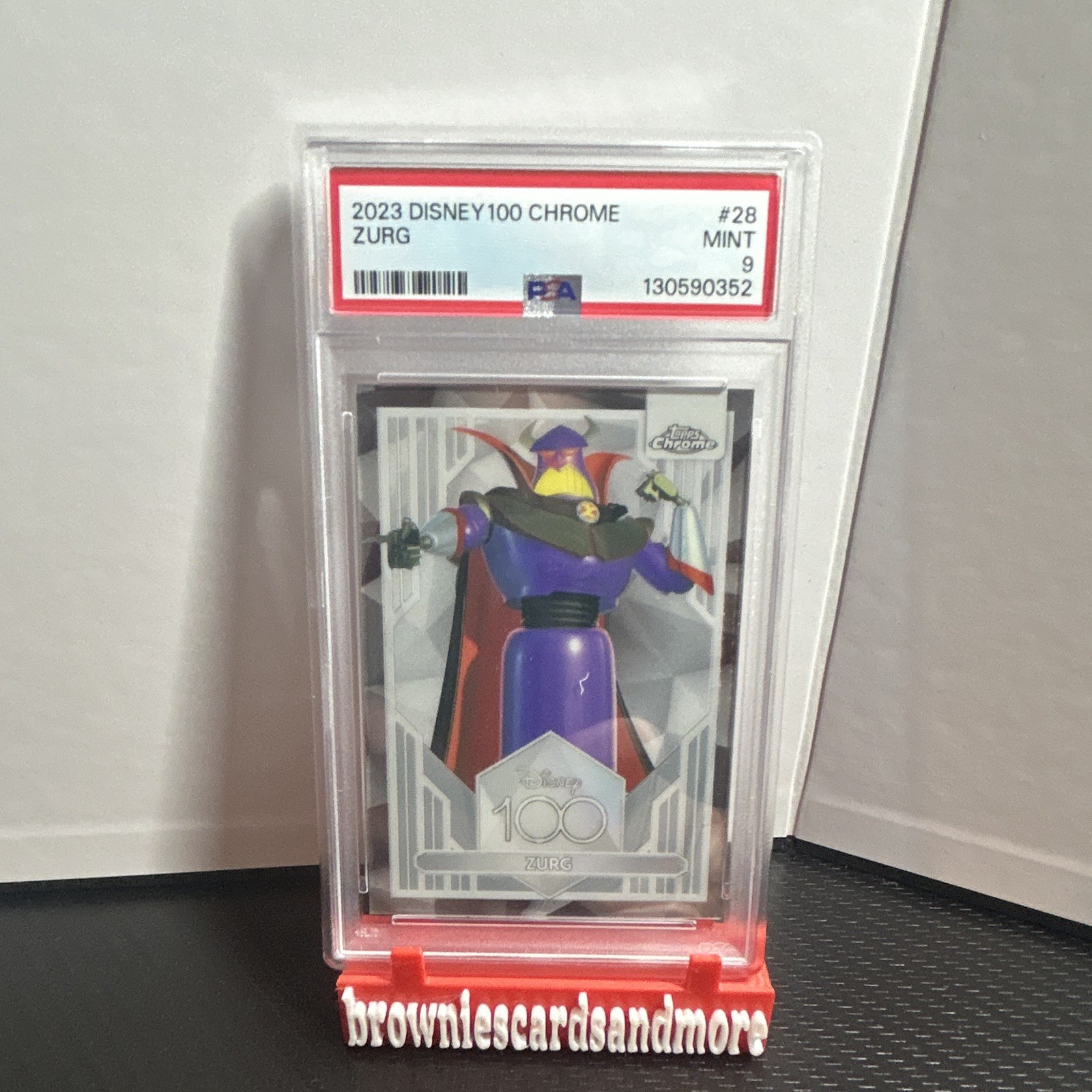 Zurg - 2023 Topps Chrome Disney 100 #28 psa9 Zurg - 2023 Topps Chrome Disney 100 #28 psa9