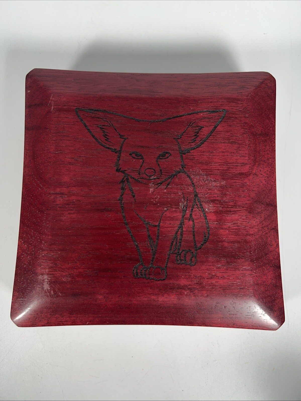 Nadarra Creations Purple-heart Wood Spices Dice Box Fox 🦊