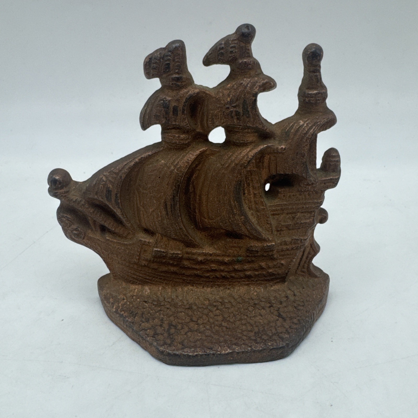 Vintage Cast Iron Spanish Galleon Sailing Ship Bookend Doorstop Nautical Decor Vintage Cast Iron Spanish Galleon Sailing Ship Bookend Doorstop Nautical Decor