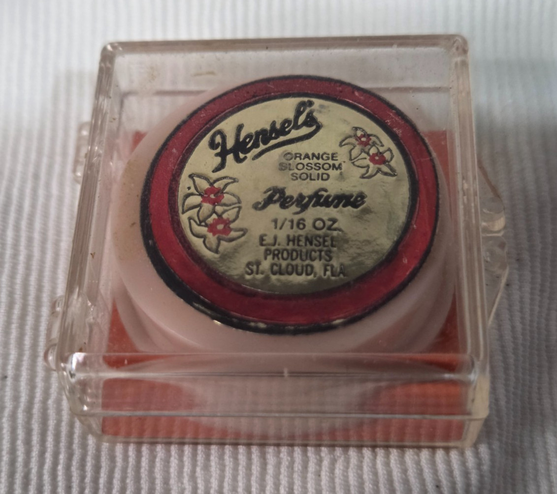 Vintage Hensel\'s Orange Blossom Solid Perfume 1/16 oz Vintage Hensel\'s Orange Blossom Solid Perfume 1/16 oz