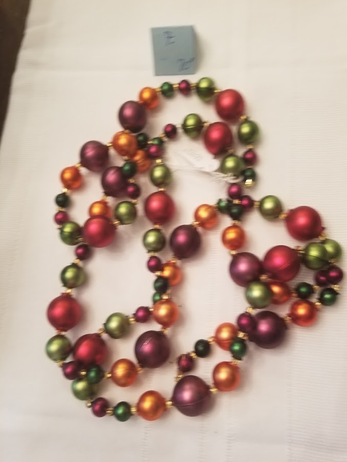 Vintage Mercury Glass Garland Czech Republic NOS Vintage Mercury Glass Garland Czech Republic NOS