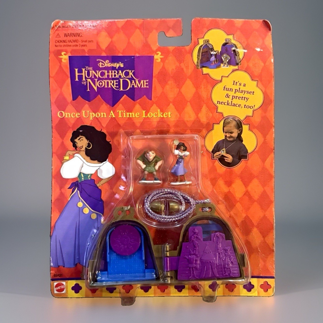 Vintage 1996 Disney Hunchback Notre Dame Locket Playset Mattel Sealed New Toy Vintage 1996 Disney Hunchback Notre Dame Locket Playset Mattel Sealed New Toy
