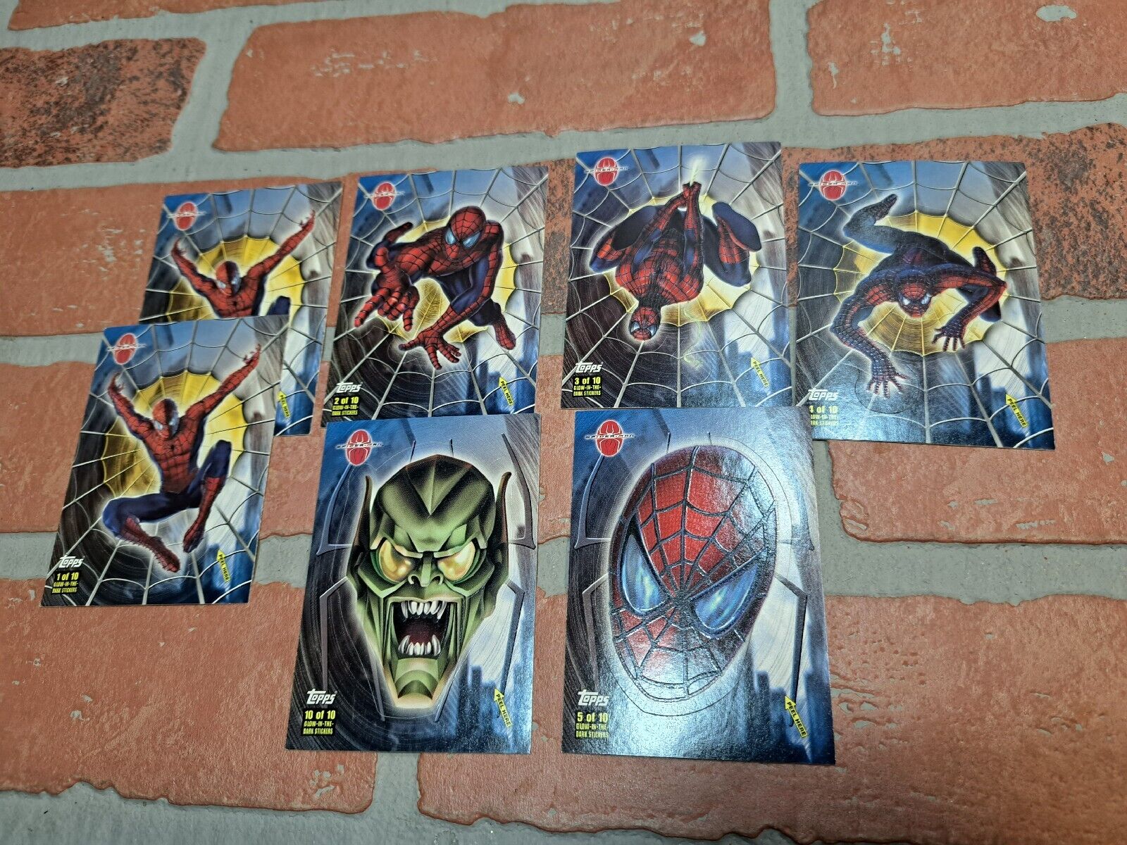 2002 Spider-Man Movie Topps STICKER 7 Total Chase Card