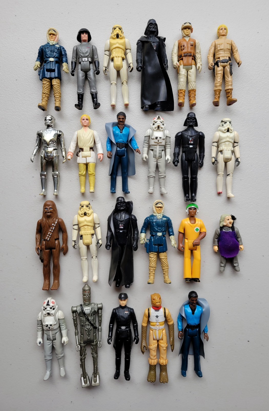 (23) Vintage 70\'s 80\'s STAR WARS Kenner Figures