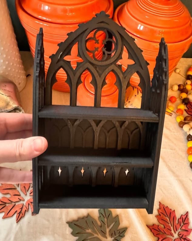 Gothic Cathedral Trinket Shelf Apothecary Shelf for Crystals/Small things Gothic Cathedral Trinket Shelf Apothecary Shelf for Crystals/Small things