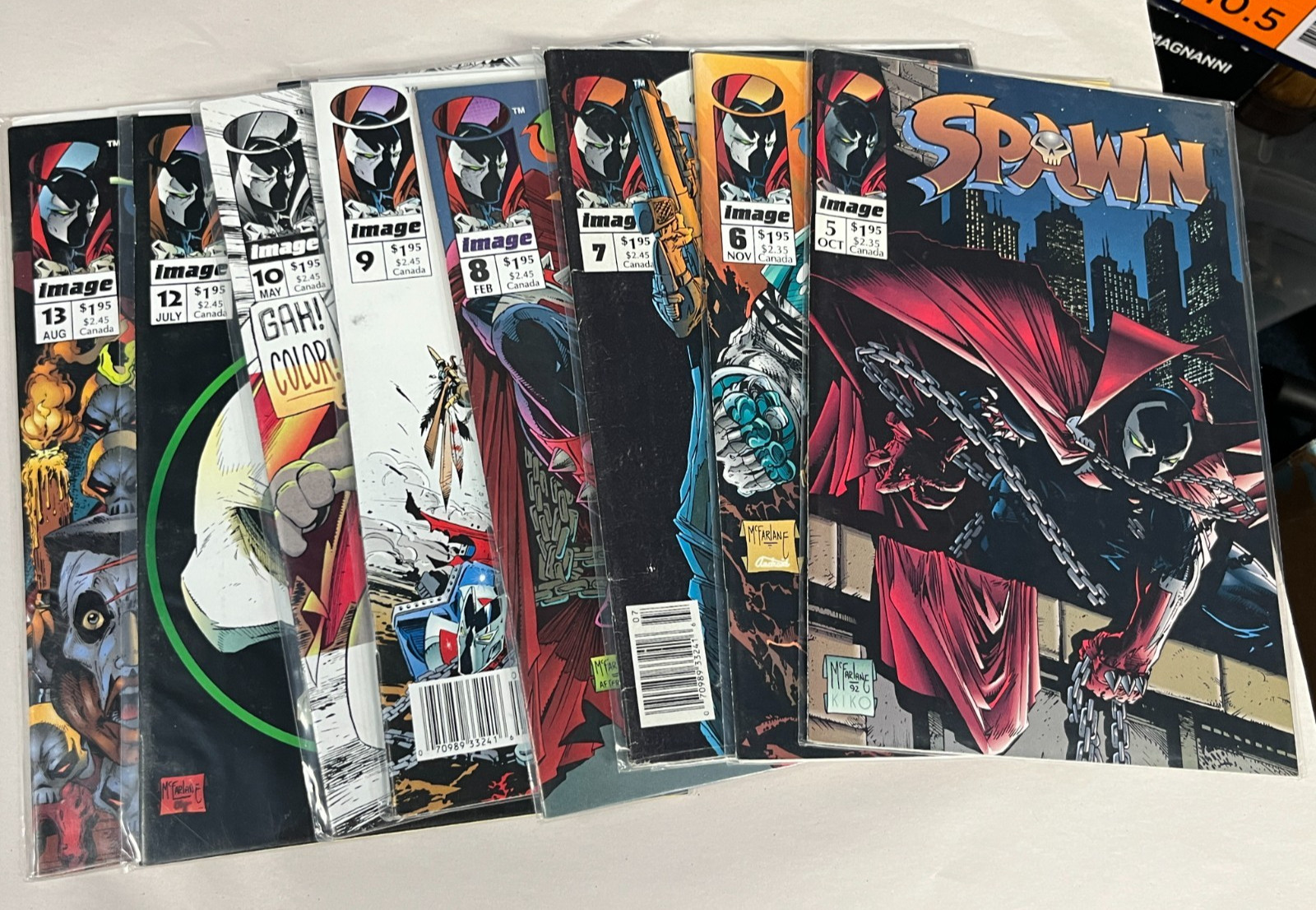 Spawn #5 6 7 8 9 10 11 12 13 Newsstand Image Comics Lot Run Set Todd Mcfarlane Spawn #5 6 7 8 9 10 11 12 13 Newsstand Image Comics Lot Run Set Todd Mcfarlane