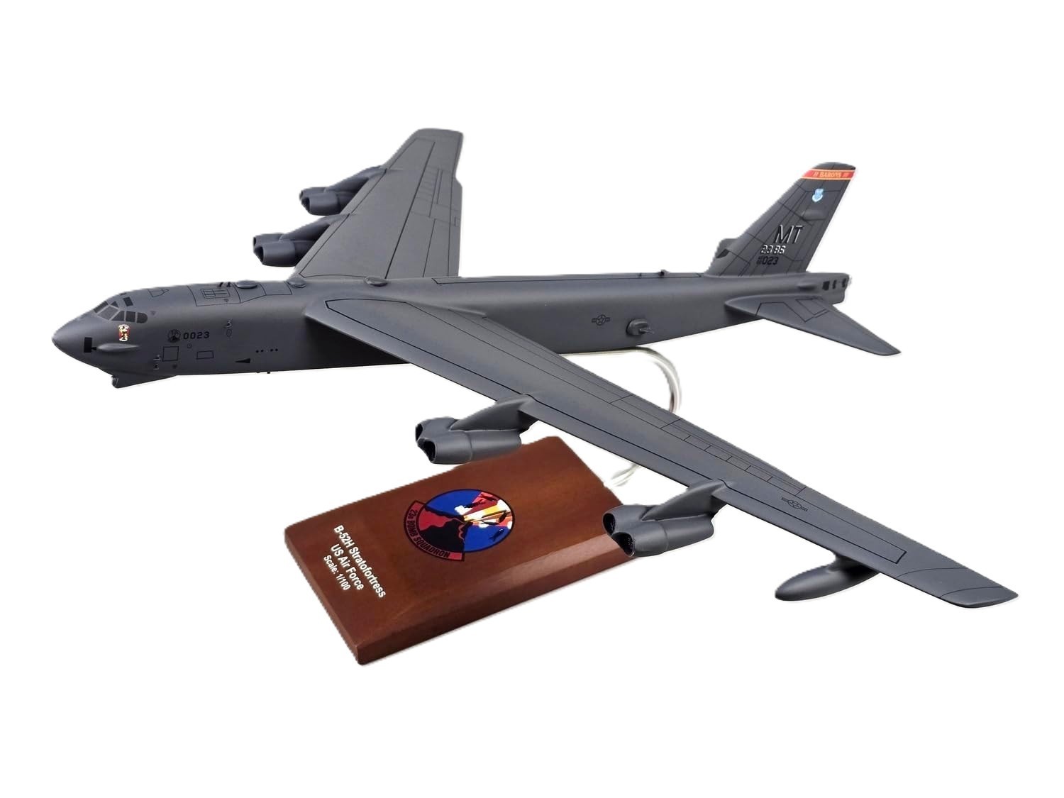 USAF Boeing B-52 Stratofortress 23rd BS Minot AFB Desk Model 1/100 SC Airplane