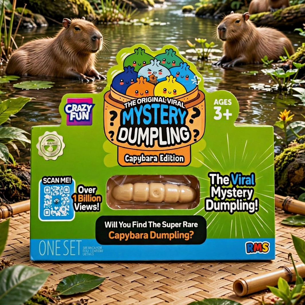 Crazy Fun Mystery Dumpling Capybara Edition Blind Pack, 1 Pack Ages 3+