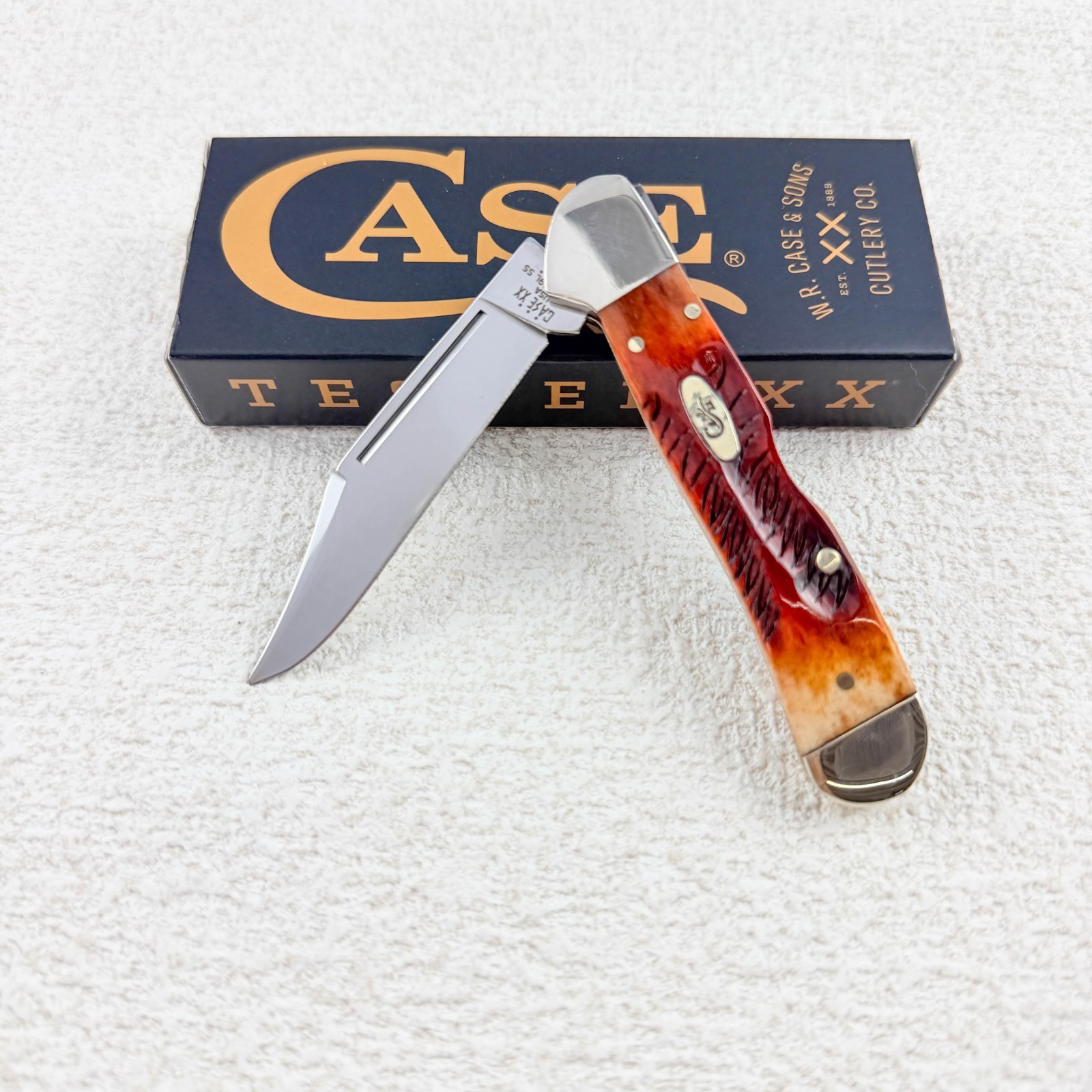 Case XX 65327 Mini CopperLock 6.5 BoneStag Stainless Pocket Knife Case XX 65327 Mini CopperLock 6.5 BoneStag Stainless Pocket Knife