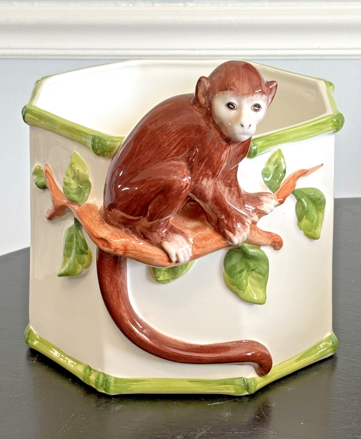 Vintage Grosselle Italy Monkey Pot Planter Vintage Grosselle Italy Monkey Pot Planter