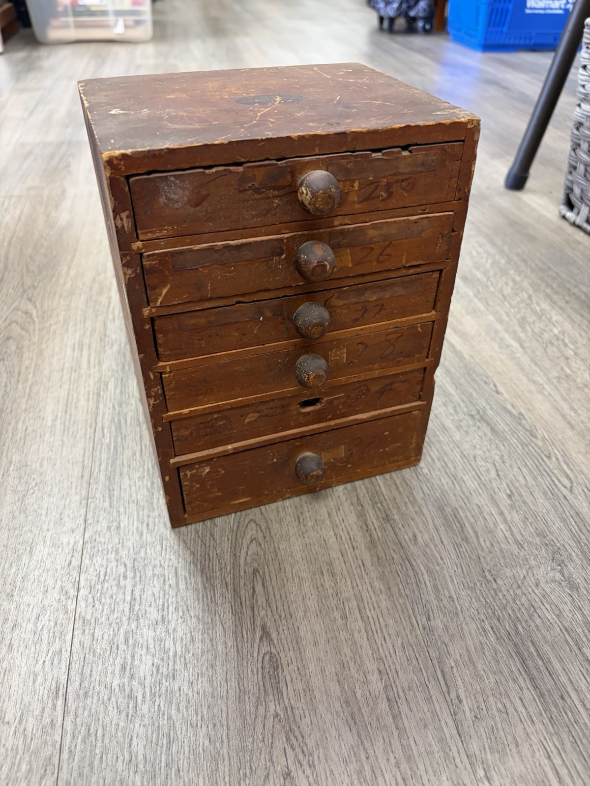 Vintage Wirt Resistors Philadelphia 6 Drawer Finger Jointed Parts Cabinet Vintage Wirt Resistors Philadelphia 6 Drawer Finger Jointed Parts Cabinet